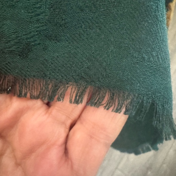 Saldarini Elegant Green and Gold Scarf - Picture 5 of 8